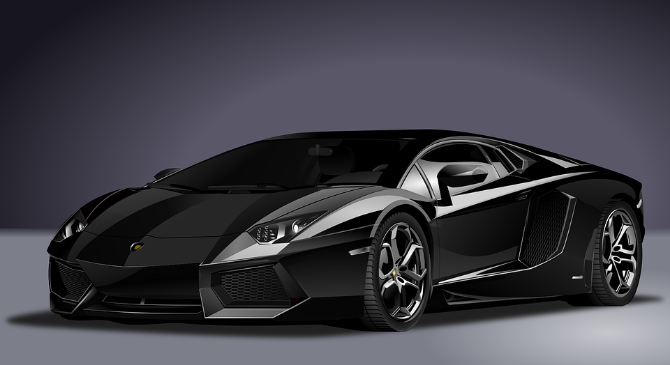 new black Lamborghini